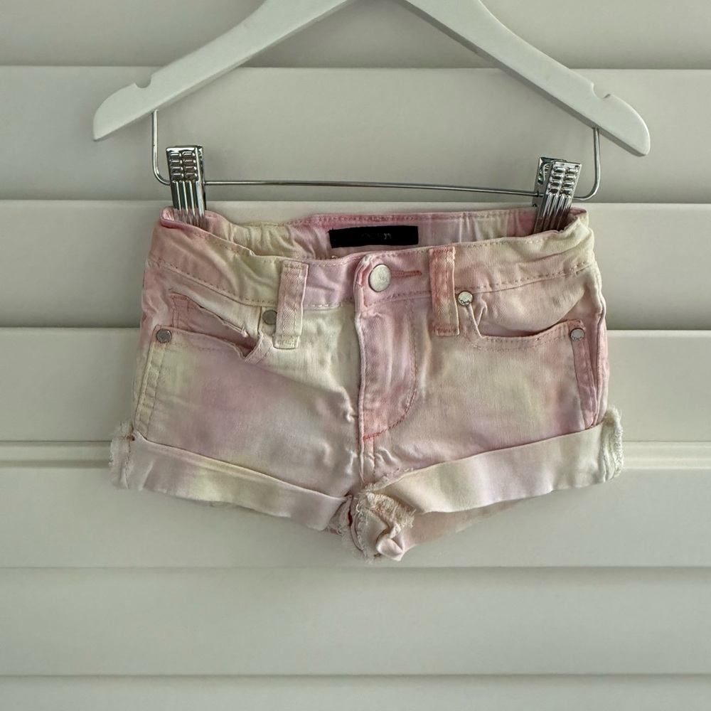 Joe's Jeans Kids Tie-Dye Shorts - Pink and Cream